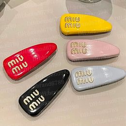 MlU hair letter barrettes clip new catwalk style candy Colour bread clip letter temperament side clip spring clip hair clip