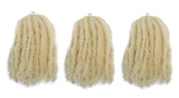 Blonde Crochet Marley Braids Hair Blonde Afro Kinky 18 Inch Synthetic Kanekalon Braiding Hair Extensions 3Packs6135994839