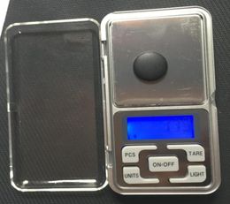 Mini Electric Electronic Pocket Weight Scale 200g 001g 500g 01g Jewelry Diamond Scale Balance Scales LCD Display with Retail Pac2464034