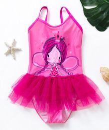 Entertainment Sports Children039s SwimOne Suits 2022 2 6 Years Infant Swimwear One Piece Little Girl Style With Lace Bathing Su8854730