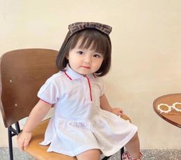high quality Baby Girls Clothes Summer Dress short Sleeve Infant Cotton princess Dresses5620679