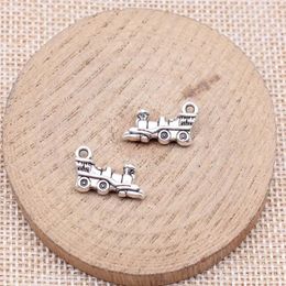 Charms Findings Vintage Locomotive Supplies For Jewelry 10x18mm 10pcs