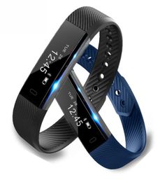 ID115 Smart Band Bracelet Step Counter Fitness SmartBand Alarm Clock Vibration Wristband pk ID107 fit bit miband2 Watch Heart1268121