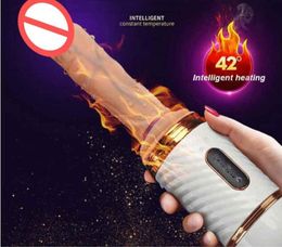 Automatic Heated Telescopic Dildo Vibrators for Women Sex Machine Retractable Penis Vibrator Female Masturbation Adult Sex Toys7589787