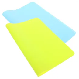 Table Mats 2 Pcs Children's Silicone Placemat Baby Odourless Placemats For Silica Gel Toddlers Kids