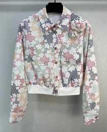 Women's Jackets 2024 Spring Summer 24ss Arrival Jacket Floral Letter Print Outwear Brand Clothing For Women
