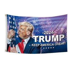 2024 Trump Flag 3x5Feet Save America Again Flag Great Donald For President USA Presidential And Election Make America Great Again 90x150cm 0408