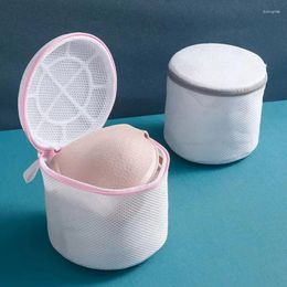 Laundry Bags 1Pcs/Set Mesh Zipped Bag Polyester Net Anti-Deformation Underwear Bra Clothes For Home Washing Machines