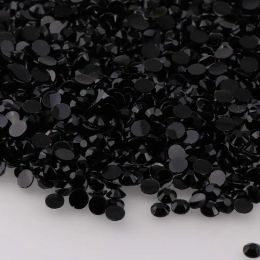 Kits Black 10000pcs 2mm/3mm/4mm/5mm Round Resin Flatback Rhinestones for Diy Nail Art/jewelry Decoration