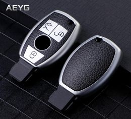 Leather Style Car Key Case Cover Shell For Mercedes Benz A B R G Class GLK GLA GLC GLR W204 W251 W463 W176 Protect Accessories7880827
