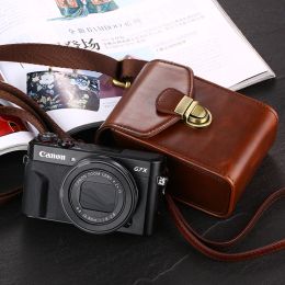 accessories Hard Skin Shoulder Bag Pu Leather Camera Case for Canon Powershot G9x G7x Mark Ii Iii G7x3 Sx620 Ixus 285 275 Sx740 Sx730 Sx720