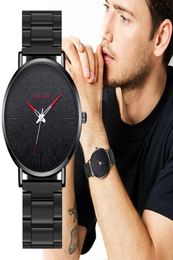 Wristwatches 2021 Relogio Masculino Watches Men Men039s Watch Ultrathin Alloy Mesh Belt Fashion Frosted Threeneedle Reloj Hom8991669