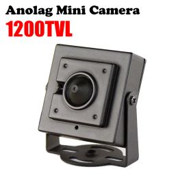 Cameras Newst 3.6mm/3.7mm lens HD 1/4 CMOS 1200TVL Small Colour Analogue Video CCTV Security Mini Camera Surveillance Metal have Bracket