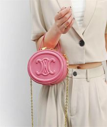 Ellipse Utility Leather Crossbody Handbags Pink Mini Bag Phone Pocket Designers Wallets Shoulder Bags Fashion Luxurys Womens Men L2386868