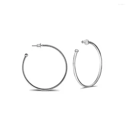 Hoop Earrings Fashion Large Versatility Hoops Earring 2024 Trend For Women BrincoS 925 Sterling Silver Jewelry Pendientes