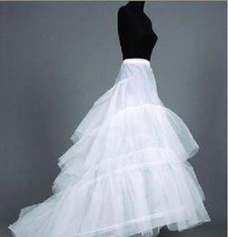 Christmas Sell Bridal Train 3 Layers 2 Hoops Petticoat Crinoline Underskirt Slip A1060032196334