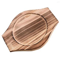 Table Mats Wooden Stone Bowl Pad Korean Pot Holder Base Mat (Inner Diameter: 105cm)