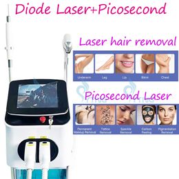 755nm 808nm 1064nm Diode Ice Laser Depilator Hair Removal Skin Rejuvenation Pico Laser Tattoo Removal Pigment Removal Machine