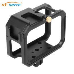 Carpet Aluminium Alloy Housing Cage Protective Frame Case with Clod Shoe Mount 1/4 Hole for Gopro Hero 11 10 9 Action Camera Cage Rig