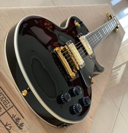 Classic brand electric guitar made of highquality mahogany solid wood professional performance level delivery to home9477215