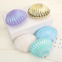 Gift Wrap 1Pc Cute Shell Plastic Candy Box MakeUp Jewellery Storage Boxes Wedding Birthday Baby Shower Party Favour Decor