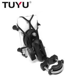 Cameras TUYU Motorcycle Handlebar Rear Mirror Mount Rail XGrip for Gopro CellPhone Smartphone Holder for iPhone 7 7+ 6s Ram Mounts