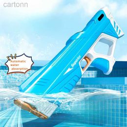 Gun Toys Water Gun Electric Fully Automatic Suction High Pressure Water Blaster Pool Toy Gun Summer Beach Outdoor Toy for Girls Boys Gift 240408