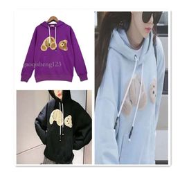 Hoodie Women Designer Hoodies Fashion Bear Patternletter Printing Pure Cotton Multicolor Mens Sweater Loose Versatile Casual Couple Top Men Clothing Goddess456