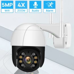 Cameras 5MP PTZ Wifi IP Camera 4X Digital Zoom Outdoor Colour Night Vision ONVIF H.265 HD 1080P Wireless Security CCTV Camera ICSee