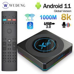 Box X96 X4 8K HD 1000M TV BOX Android 11.0 Amlogic S905X4 Quad Core H.265 4GB RAM 32GB 64GB Support AV1 Dual Wifi BT4.1 Set Top Box