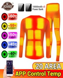 Motorcycle Apparel Phone APP Control Temperature Heated Jacket Men Women Heating Suit USB Thermal Underwear Warm Clothing9214859