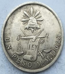 Mexico old coins COPY coins collection 1 peso balance and sword 1872 antique copper coins1912600