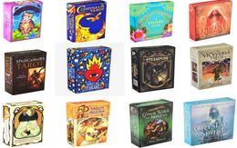 Kids Toys 19 Styles Tarots Witch Rider Smith Waite Shadowscapes Wild Tarot Deck Board Game Cards with Colourful Box English Version5909797