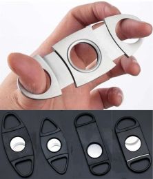 Stainless Steel Cigar Cutter 5 Styles Small Double Blades Cigar Scissors Pure Metal / Metal With Plastic Cut Cigar Devices LL