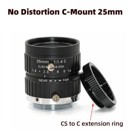 Parts 10MP FA 25mm 2/3" CCTV Industrial Camera Lens No Distortion Professional CMouth Machine Vision Microscope 10 Mega Pixel