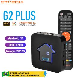 Box Oryginalny GTMEDIA G2 PLUS Android 11 Smart TV BOX Amlogic 905W 2 czterordzeniowy 2GB 16GB 2.4G WIFI odtwarzacz multimedialny m3u