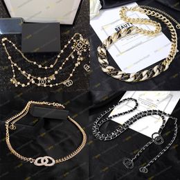 10A Mirror Quality Designer luxury women chain belt metal resin glass pearl diamant crystal Strass gold silver black chain Jewellery waist belt