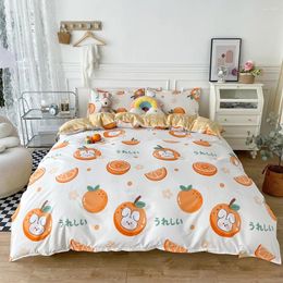 Bedding Sets Evich Cartoon Set 3Pcs Pillowcase Quilt Cover Boys And Girls Bedroom High Quality Single Double Size Home Textile