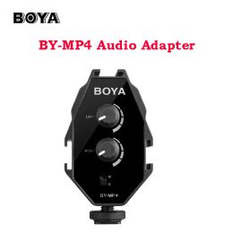 Players BOYA BY MP4 Audio Adapter 2channel Mono Stereo Mode Digital SLR DSLR Camera Camcorder Smartphone BYMP4