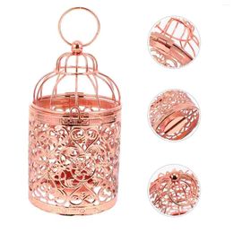 Candle Holders Candlestick Home Centrepiece Iron Holder Tealight Stand Bird Cage Simple Candleholder Banquet