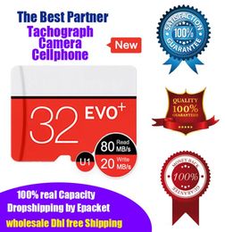 Brand New 100 Real Capacity 32bg Micro SD Card Memory Card TF U1 Class10 High Speed Quality Guarantee Retail Drop Wholes8273795