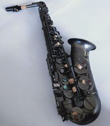 Japan Custom brand A-991 Musical instrument New E flat Alto saxophone Black Nickel Gold Sax Professional Free Shipping