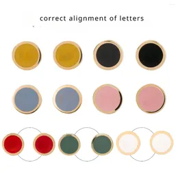 Stud Earrings Logo Metal Round M Letters Classic Top Designer Multicolor Wholesale