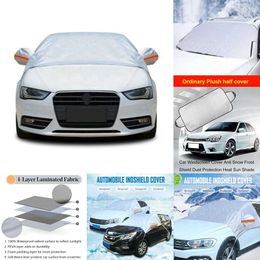 New Universal 230*148cm Front Windshield Winter Snow Ice Rain Dust Frost Guard Antifreeze Cover Car Accessories