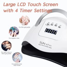 Kits 57 Leds Sunx7 Max Uv Led Nail Lamp Nail Dryer Phototherapy Lamp Nail Dry Lamp Cures All Gels Fast Drying Nail Gel Nail Art Tool