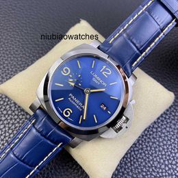 Watch For Men Factory Sapphire Mirror Swiss Automatic Movement Size 44mm Imported Cowhide Strap 0EGE