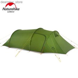 Tents and Shelters Naturehike Camping 3 Person Tent Waterproof Outdoor Ultralight Tents Glamping Backpacking 4 Season 2 Person Tent Hike Beach Tent L48