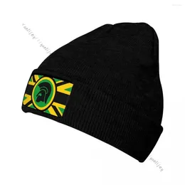 Berets Beanies Knitted Hat Winter Knitting Thick Flag Jamaica In UK Style Warm Bonnet Cap