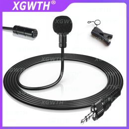 Microphones Professional Tie Clip Lavalier Lapel Microphone For Sony UWP UTX D21 D11 V1 Wireless Transmitter System 1.1m Cable 3.5mm Stereo