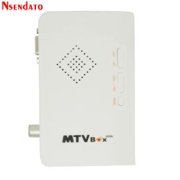 Box External LCD CRT TV Tuner MTV Box AV To VGA TV Receiver Tuner 1080P TV Set Top Box With Remote Control for HDTV Computer Monitor